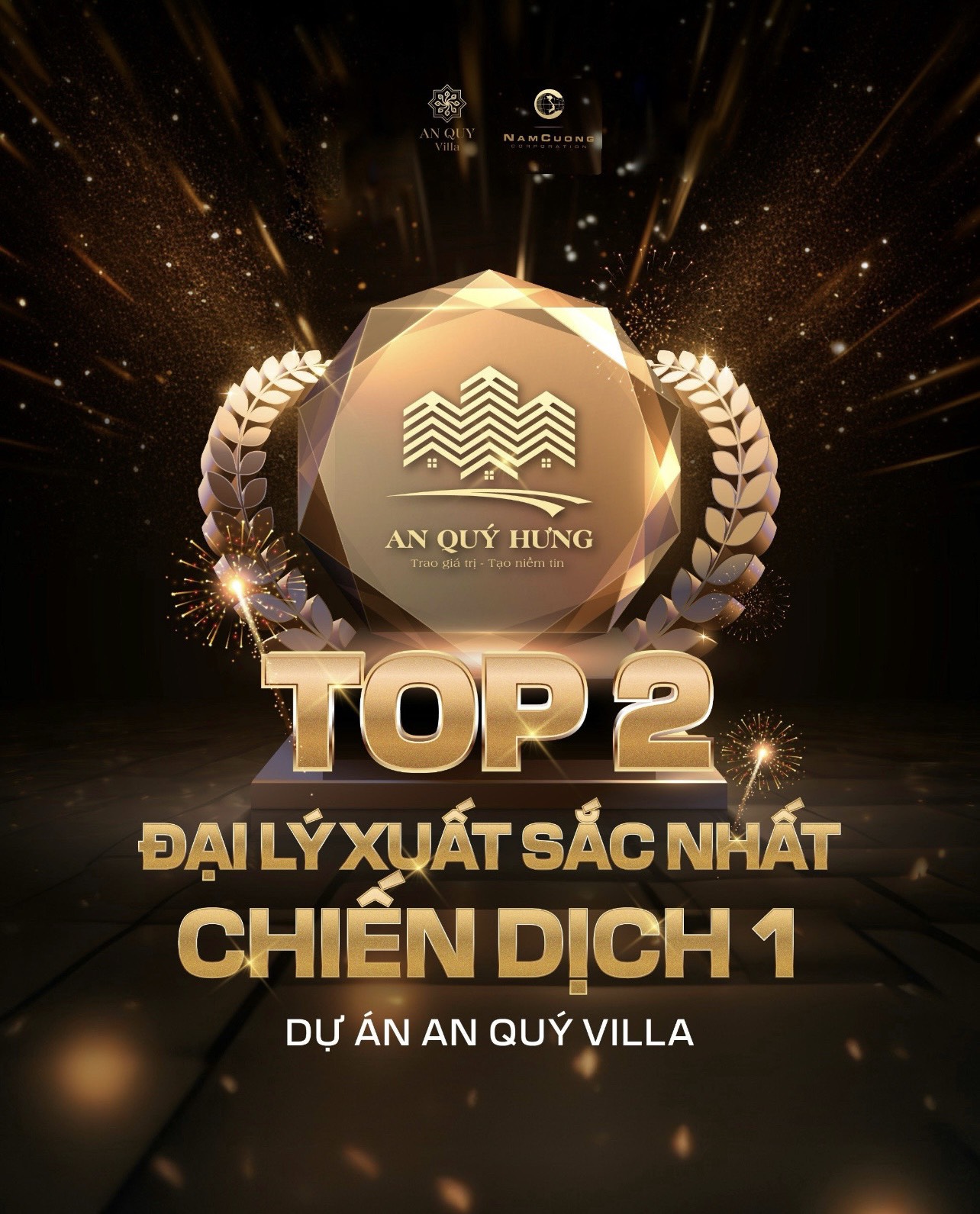 AN QUÝ HƯNG VINH HẠNH NHẬN 2 GIẢI THƯỞNG ĐẠI LÝ XUẤT SẮC NHẤT